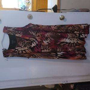 Plus size. Multi color dress.